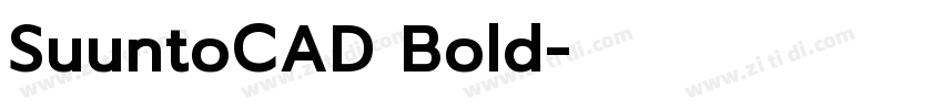 SuuntoCAD Bold字体转换